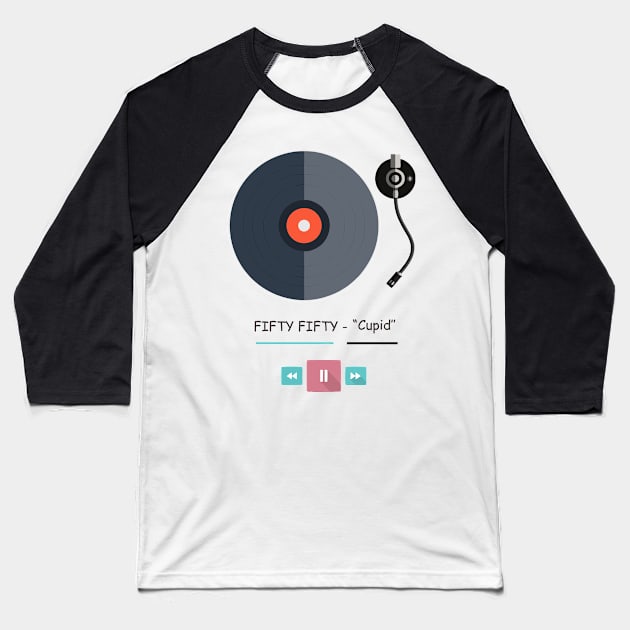 fifty fifty - cupid Baseball T-Shirt by babul hasanah